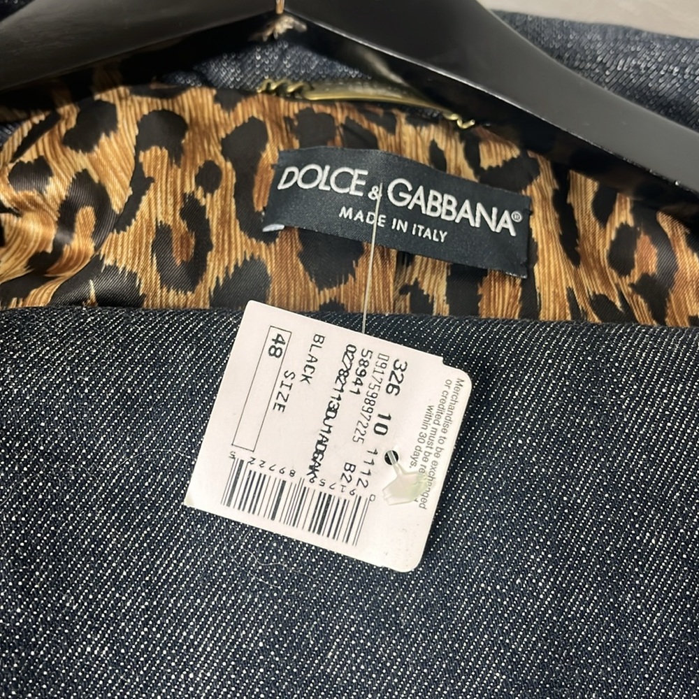 DOLCE & GABBANA VINTAGE 2 piece DENIM SUIT - Picture 14 of 14